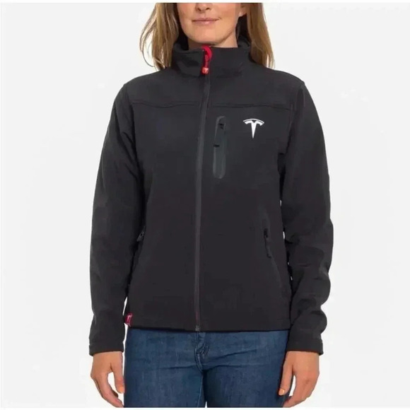 Tesla  Corp Jacket, Black Size Small - Picture 1 of 6